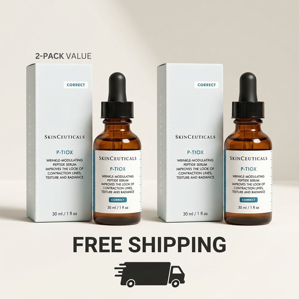 2 Pack NEW Skinceuticals P-TIOX Wrinkle-Modulating Peptide Serum 1 fl oz/30ml Brand New